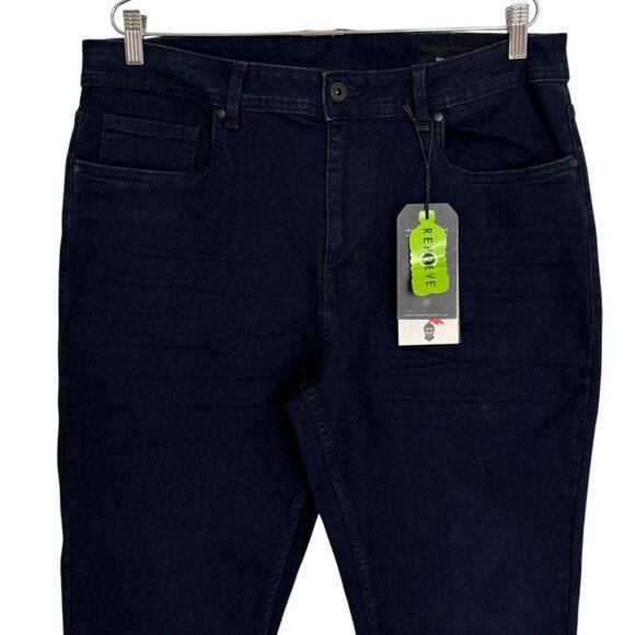 The Perfect Jean NYC Mens 36 x 36 Slim Thick OG‎ Stretch Submarine Deep Blue - Picture 2 of 13